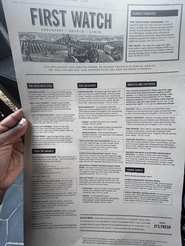 First Watch - Kissimmee, FL menu_pic