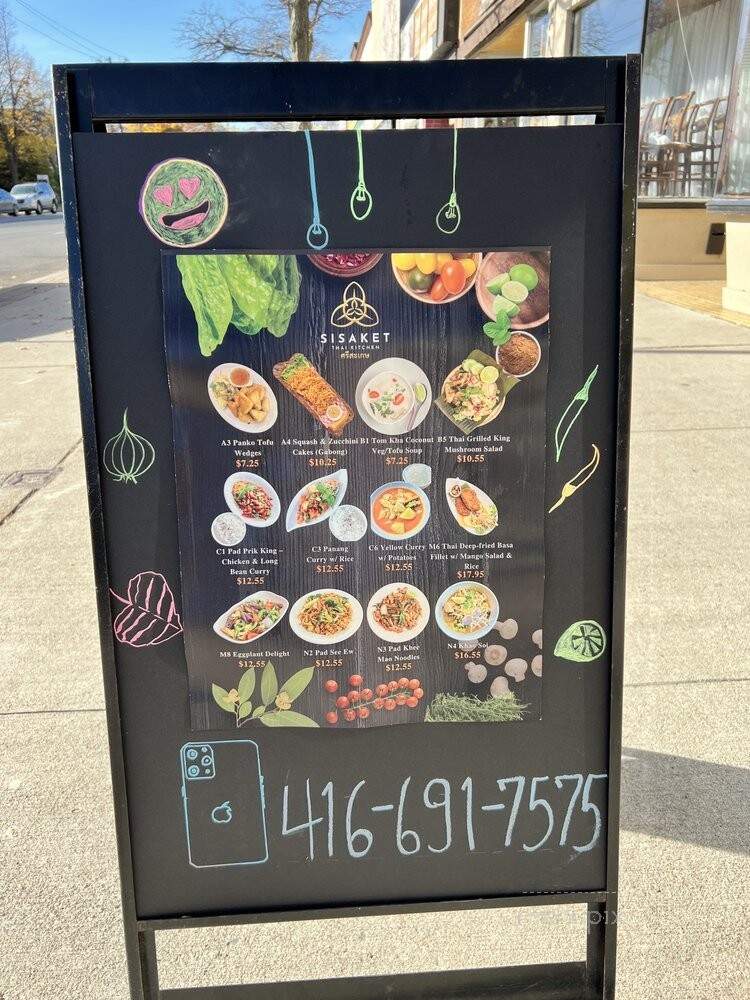 Sisaket Thai Kitchen - Scarborough, ON menu_pic