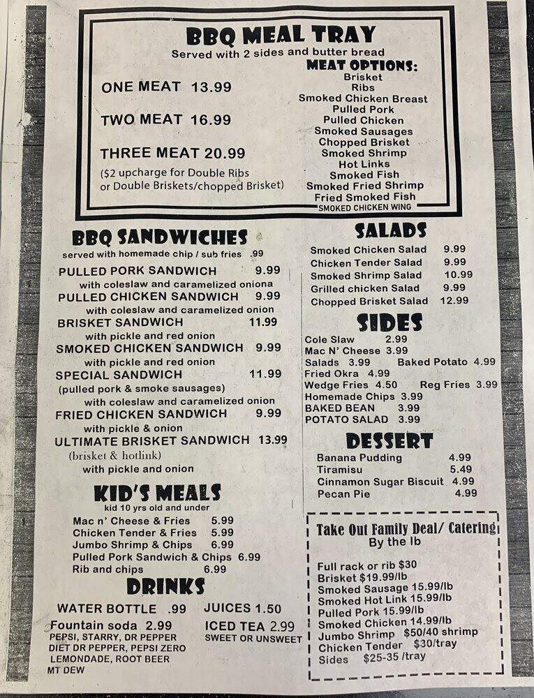1BBQ and Burger - Del City, OK menu_pic