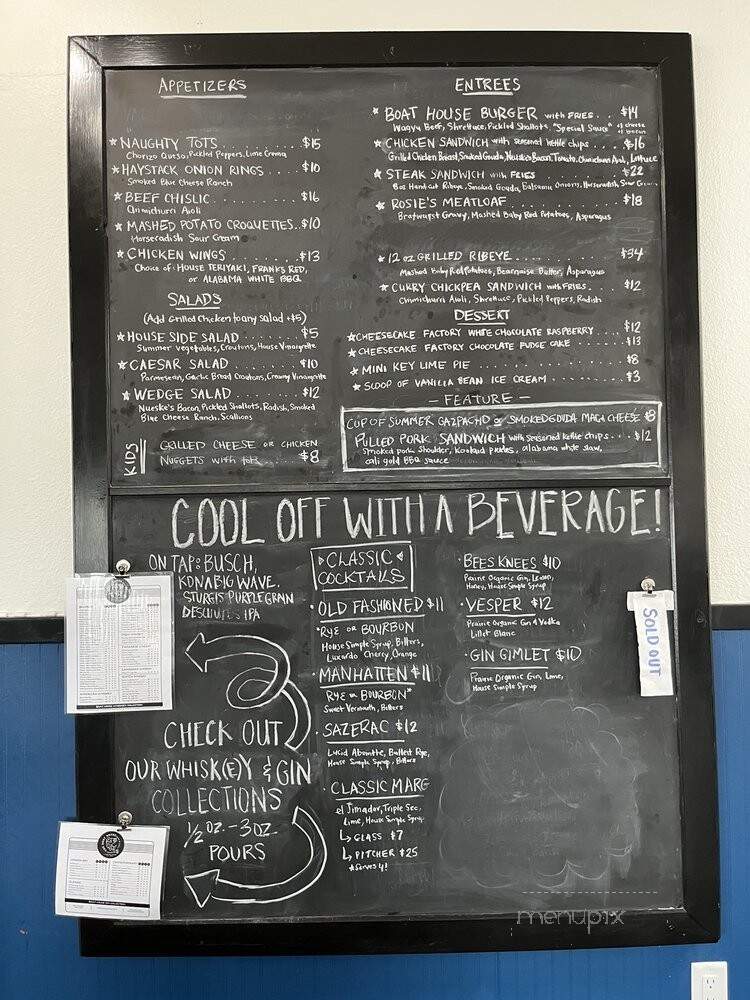 Boat House Bar & Grill - Pierre, SD menu_pic