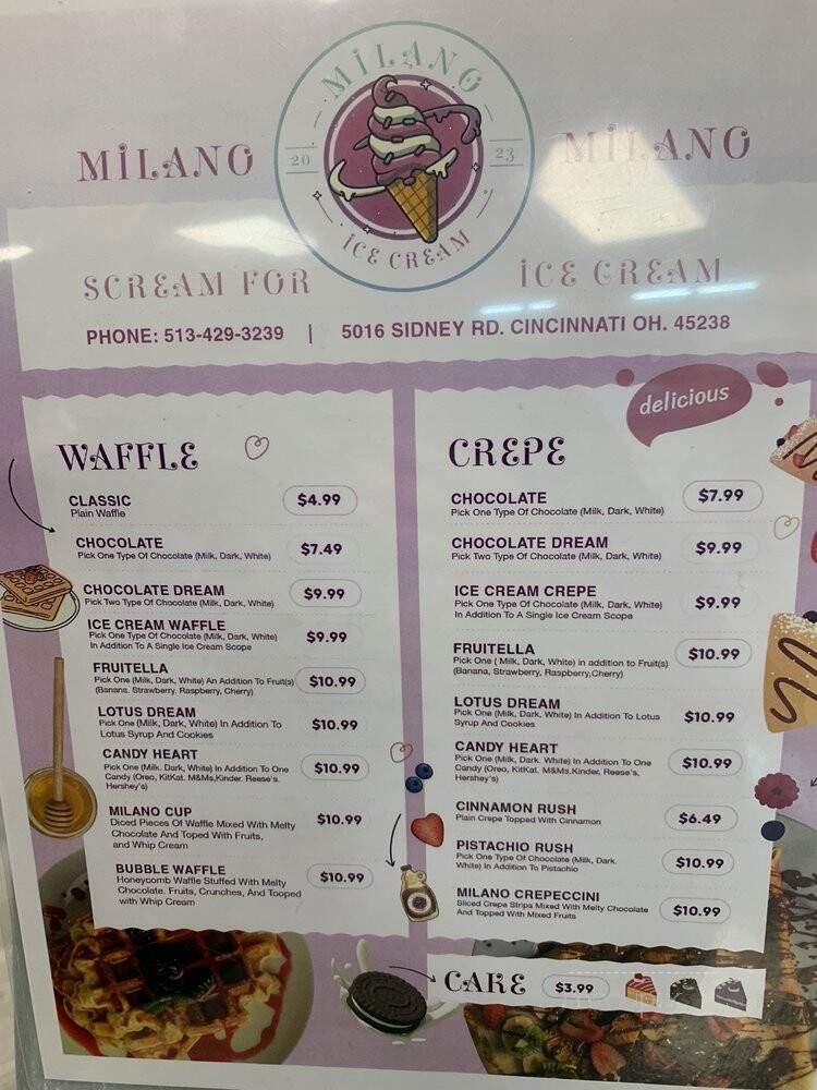 Milano Ice Cream - Cincinnati, OH