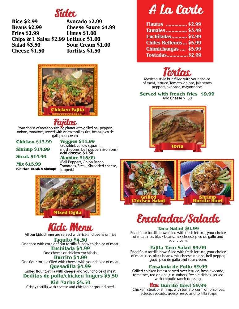 Fresh Mexican Grill - Waterford Township, MI menu_pic