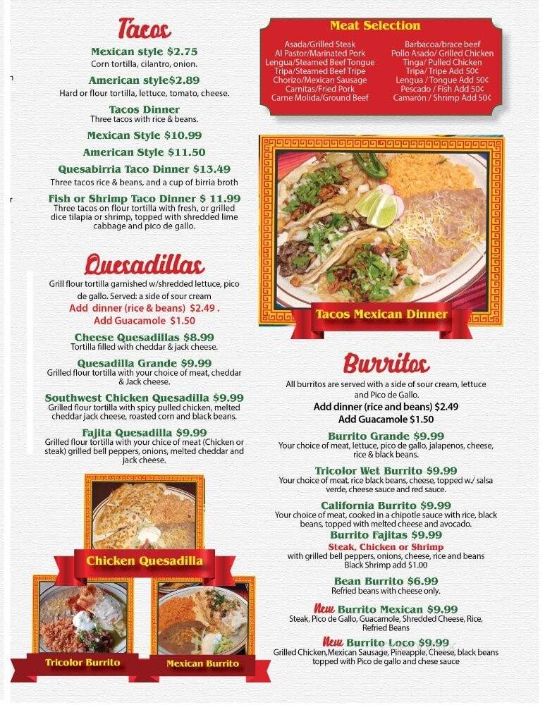 Fresh Mexican Grill - Waterford Township, MI menu_pic