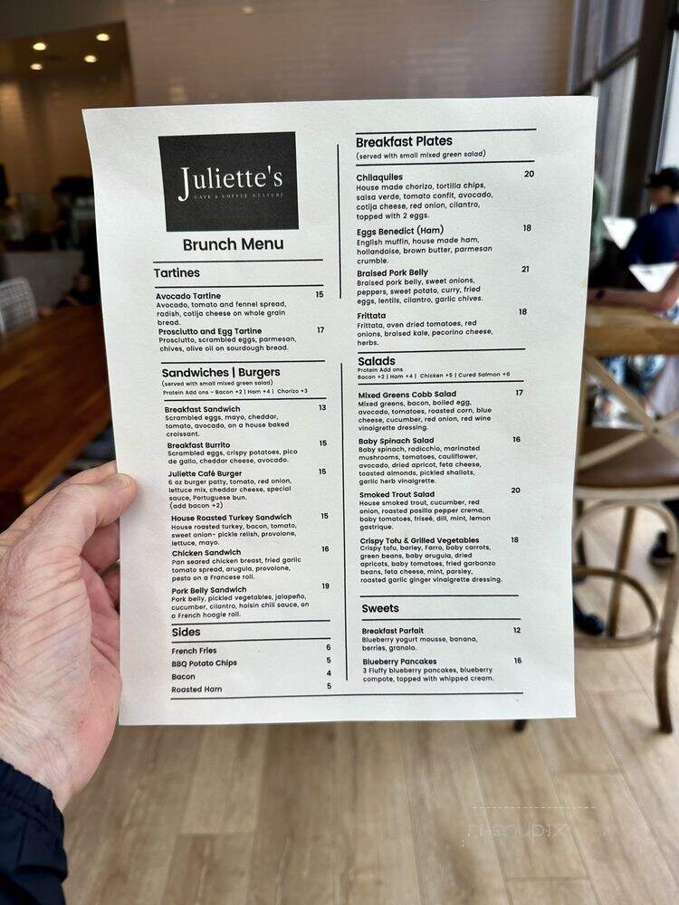 Juliette's Cafe & Coffee Culture - Newport Beach, CA