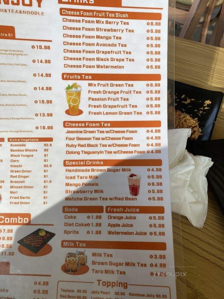 Senjoy - Warwick, RI menu_pic