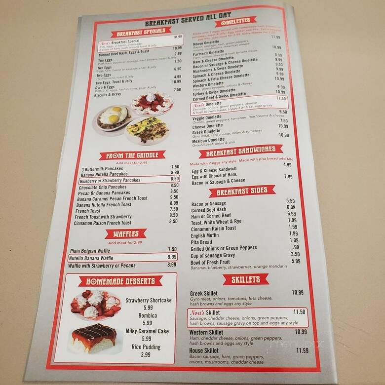 Nori's Ham & Corned Beef Restaurant - Macomb Township, MI menu_pic