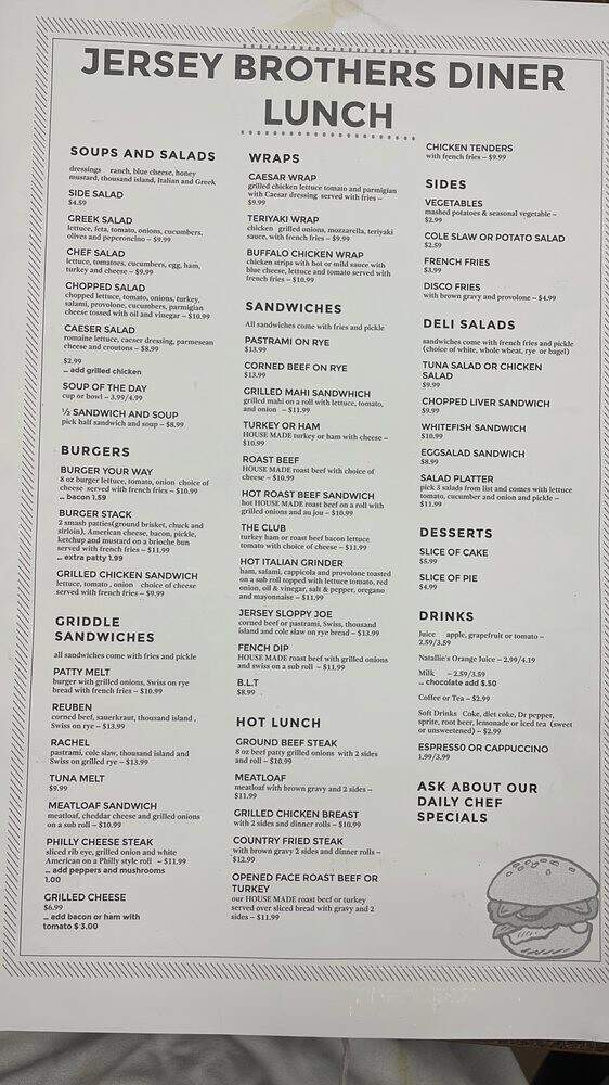 Jersey Brothers Diner - Palm Bay, FL menu_pic