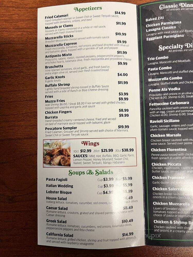 Muzzarella Pizza and Italian Kitchen - Kissimmee, FL menu_pic