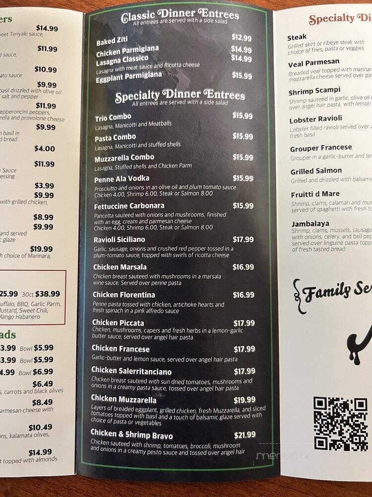Muzzarella Pizza and Italian Kitchen - Kissimmee, FL menu_pic