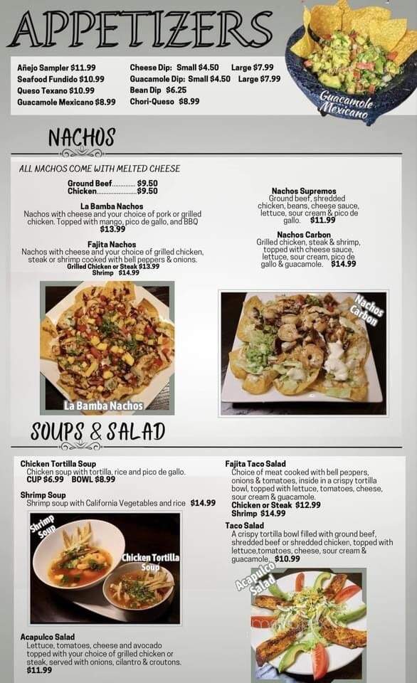 Anejo Mexican Restaurant & Cantina - Warren, OH menu_pic