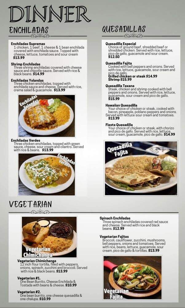 Anejo Mexican Restaurant & Cantina - Warren, OH menu_pic