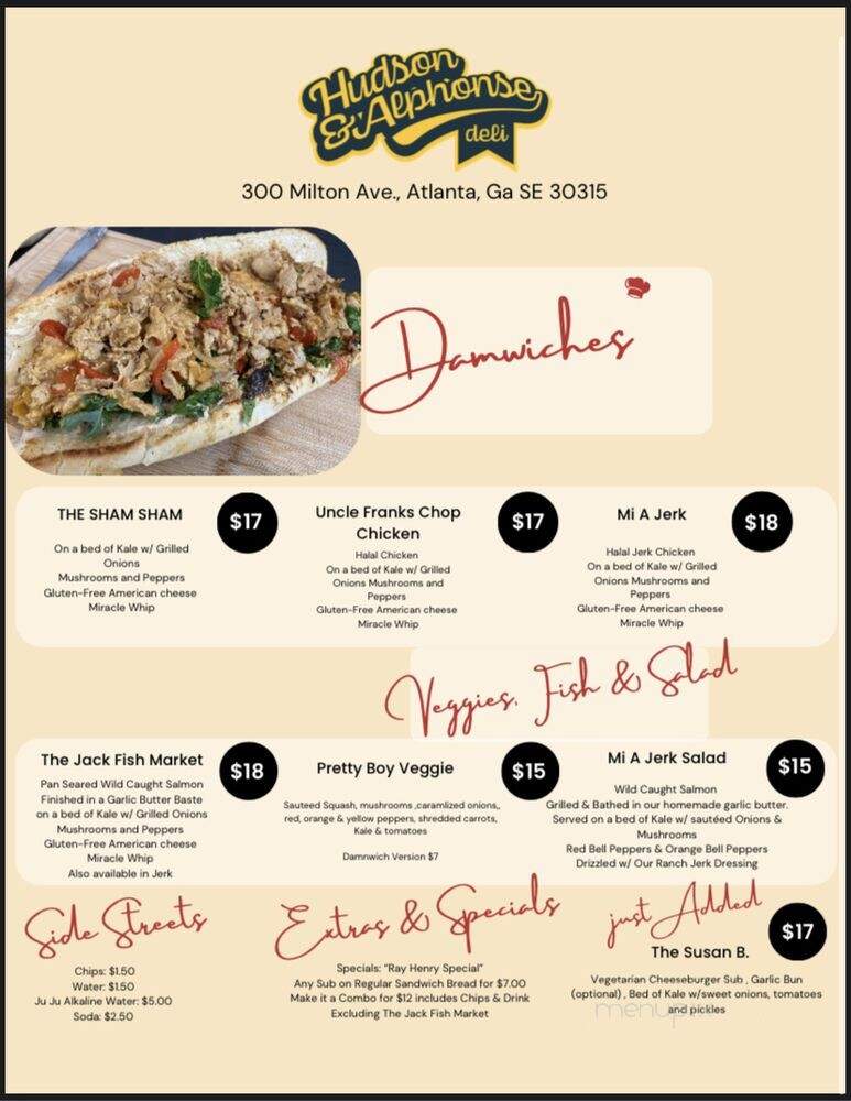 Hudson & Alphonse - Atlanta, GA menu_pic