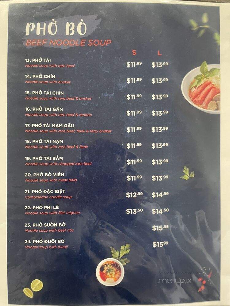 Pho Ly Quoc Su - La Palma, CA menu_pic