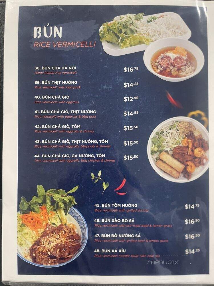 Pho Ly Quoc Su - La Palma, CA menu_pic
