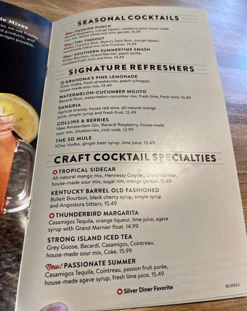 Silver Diner - National Harbor, MD menu_pic