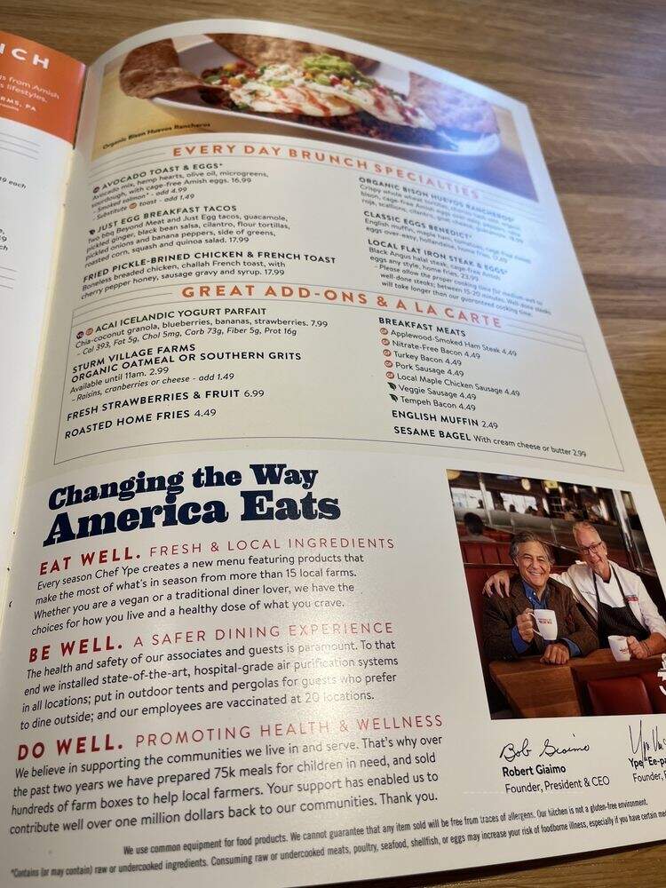 Silver Diner - National Harbor, MD menu_pic