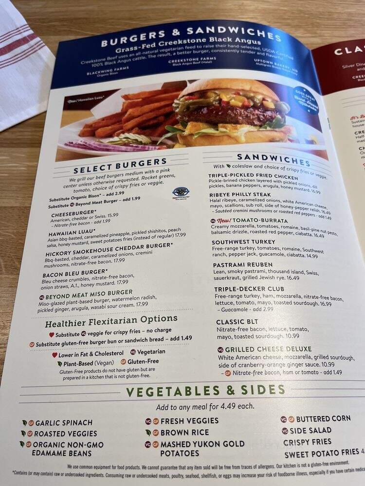 Silver Diner - National Harbor, MD menu_pic