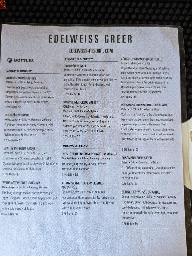 Edelweiss Resort and Restaurant - Greer, AZ
