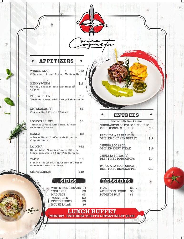 Cocina Coqueta - Orlando, FL menu_pic