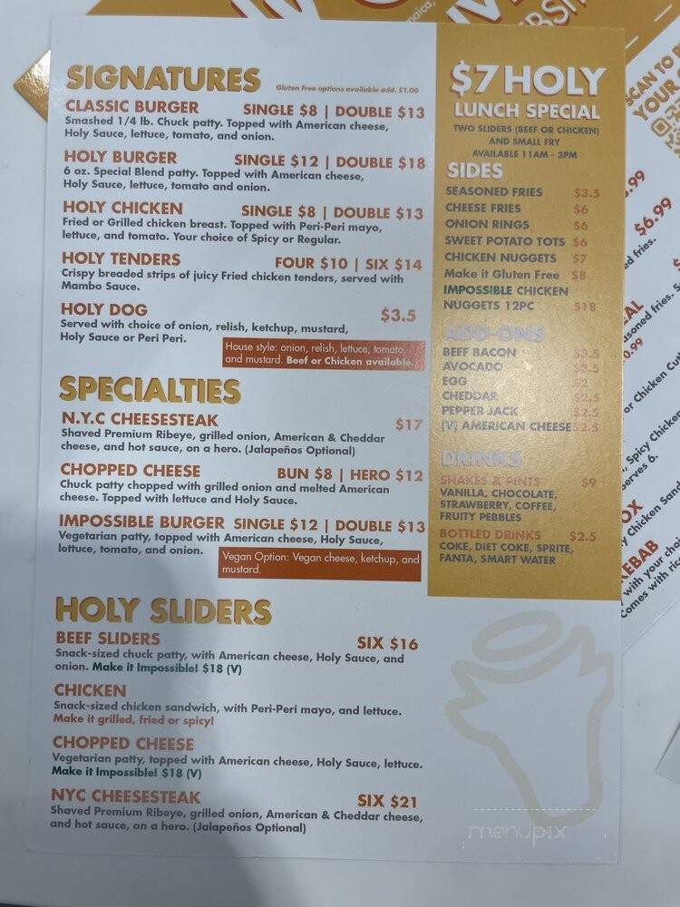 Holy Cow - Jamaica, NY menu_pic