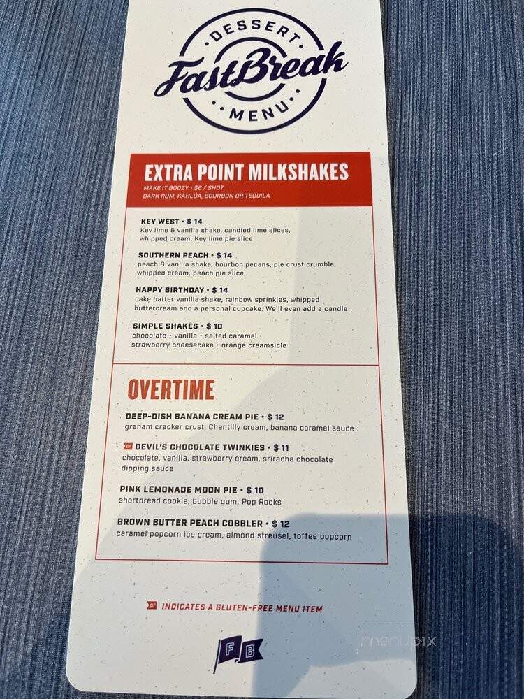 FastBreak - Orlando, FL menu_pic