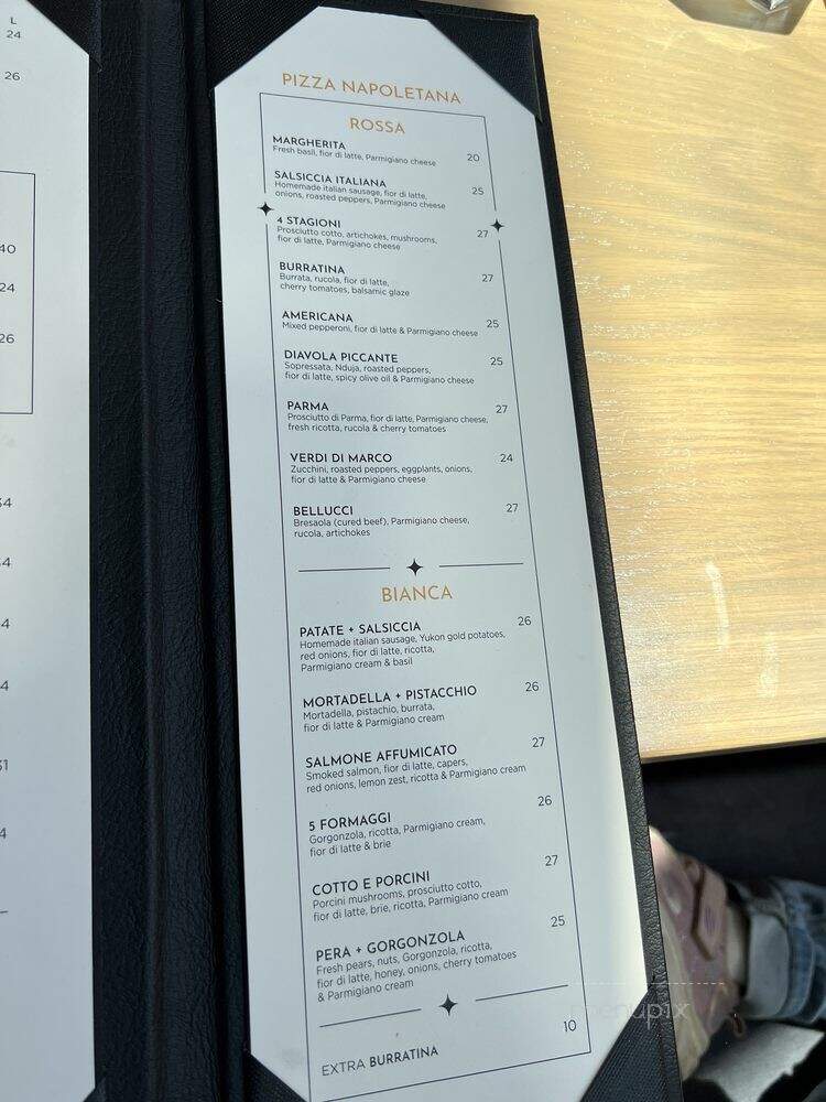 Bellucci Italia - Montreal, QC menu_pic