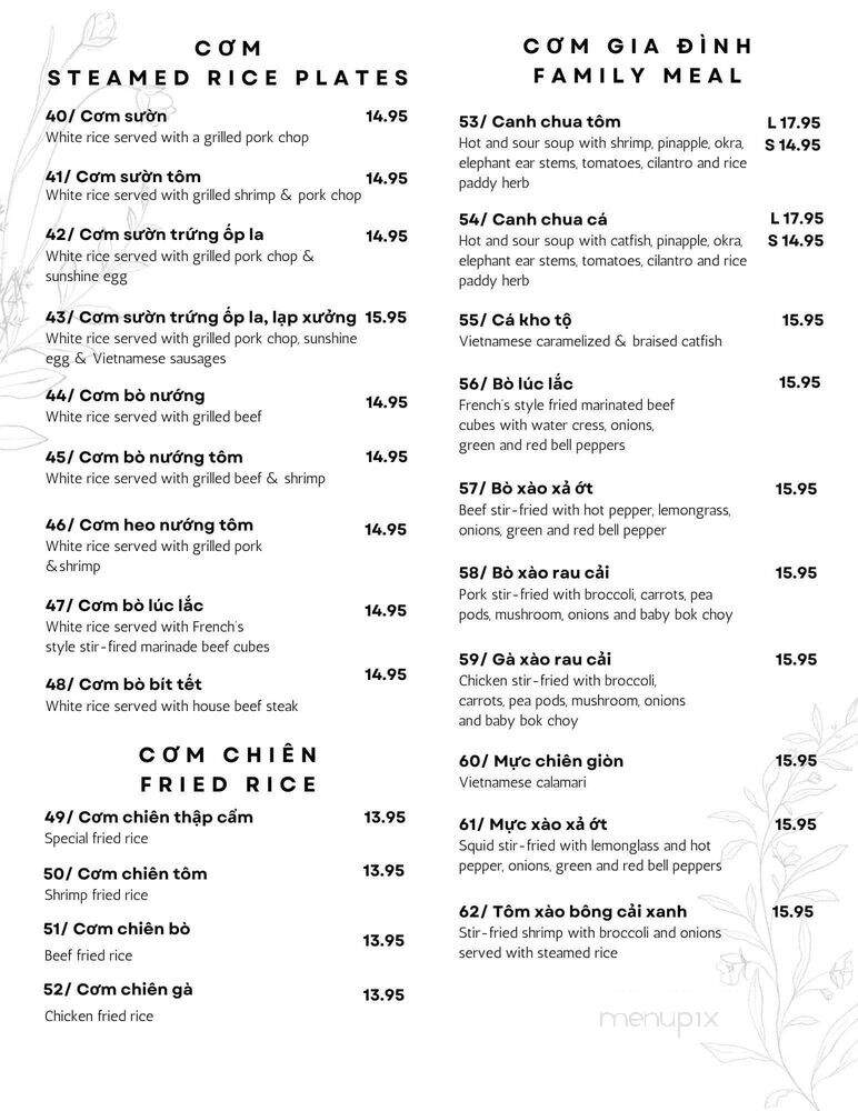 King Pho - Okemos, MI menu_pic