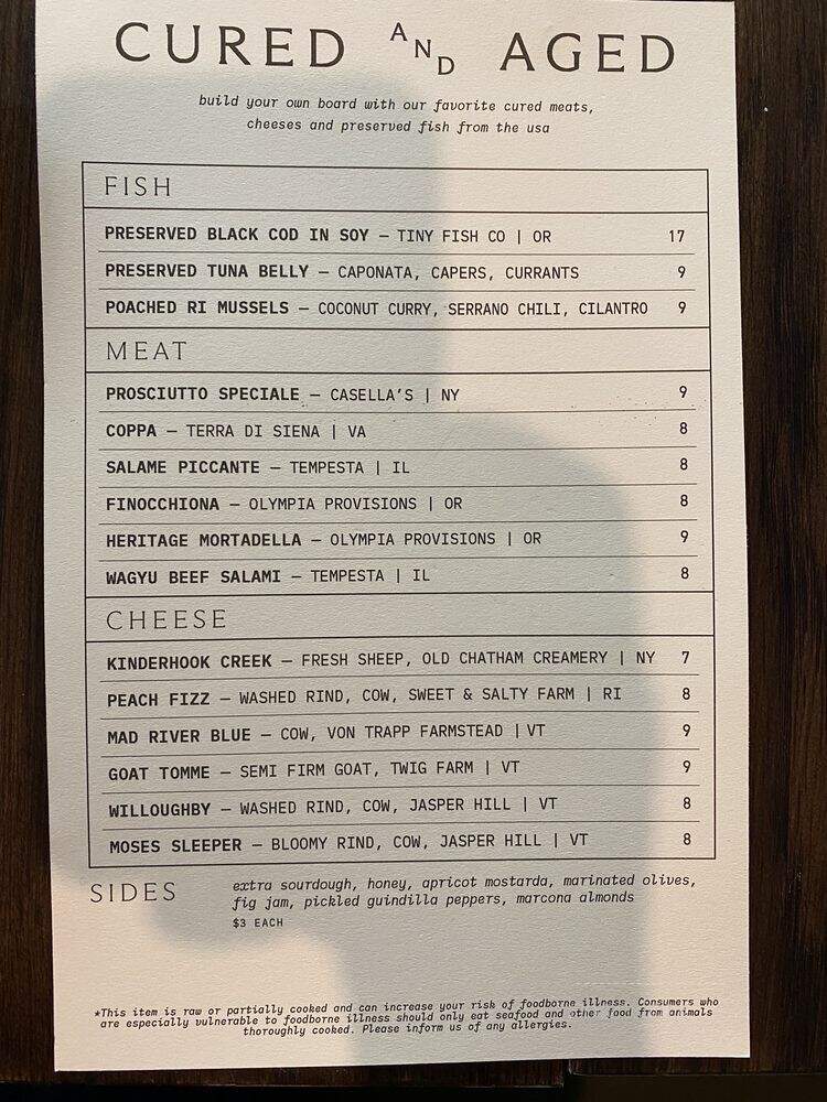 Mother Pizzeria - Newport, RI menu_pic