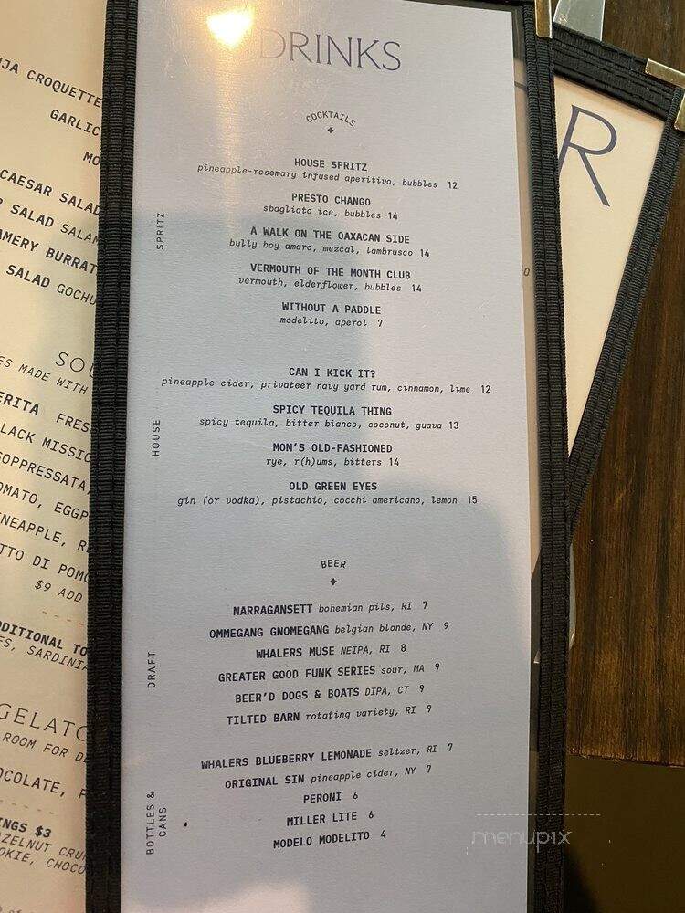 Mother Pizzeria - Newport, RI menu_pic