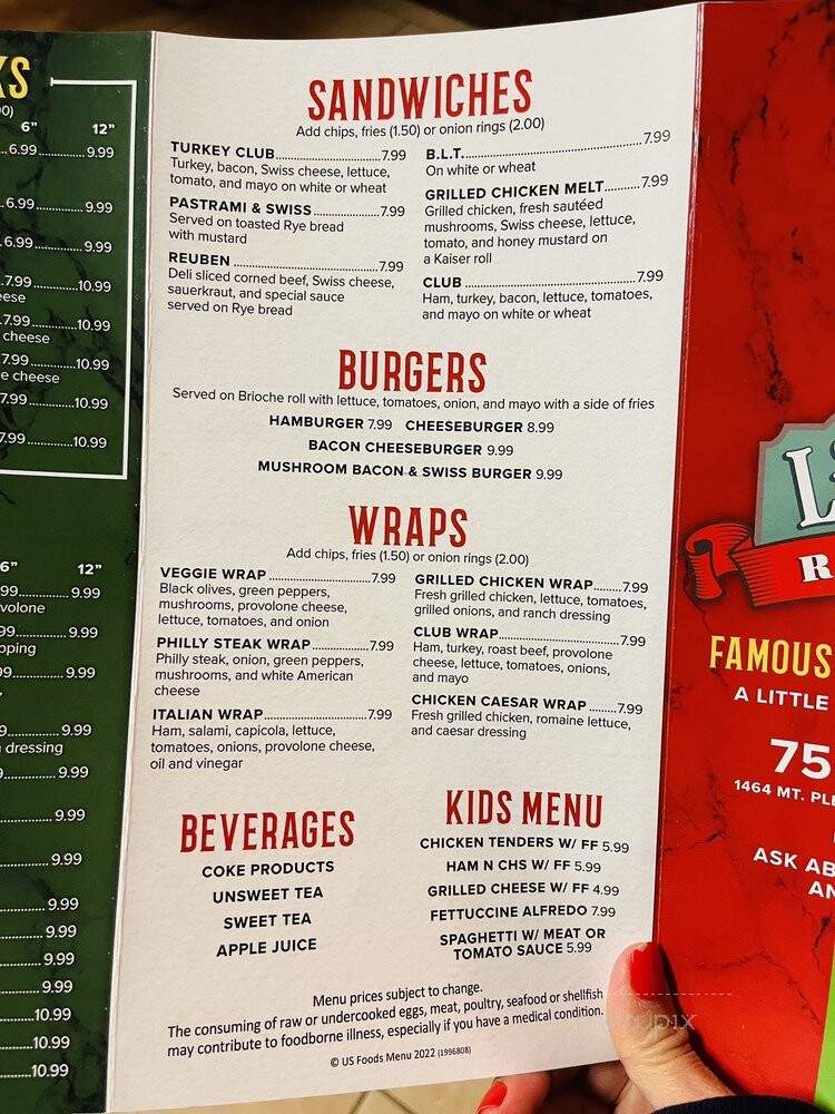 Little Italy Pizza - Chesapeake, VA menu_pic