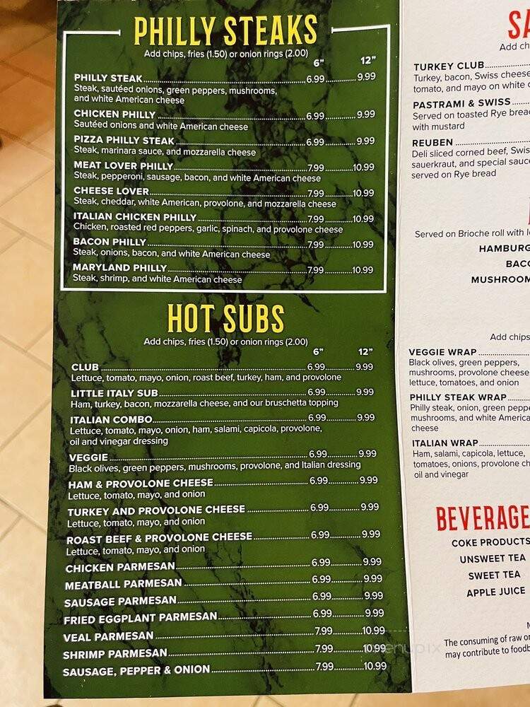 Little Italy Pizza - Chesapeake, VA menu_pic