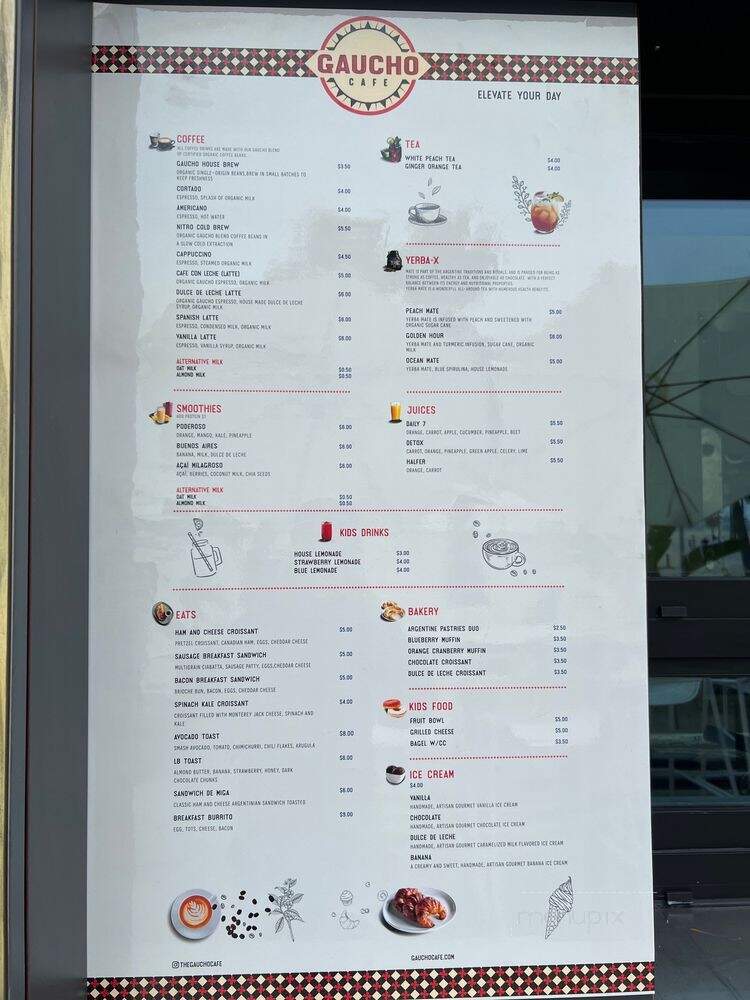 Gaucho Cafe - Long Beach, CA menu_pic