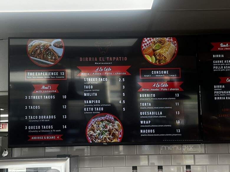 Birria El Tapatio - Santa Ana, CA menu_pic