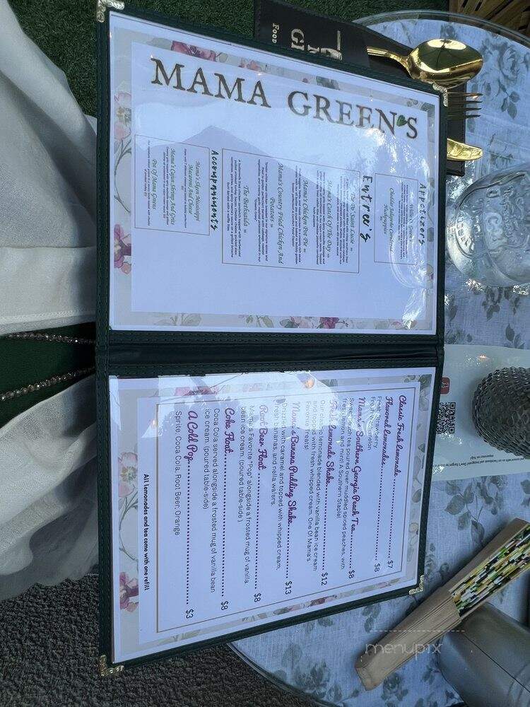 Mama Green's - San Diego, CA menu_pic