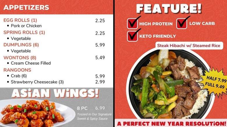 Hibachi - Homewood, AL menu_pic