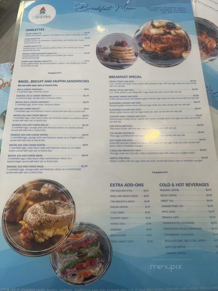 Addiction Bistro - Coral Springs, FL menu_pic