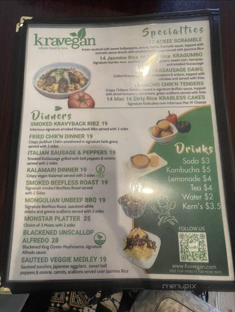 KraVegan - Jacksonville, FL menu_pic