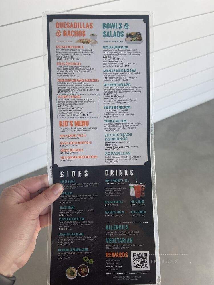 Tacos 4 Life - Charlotte, NC menu_pic