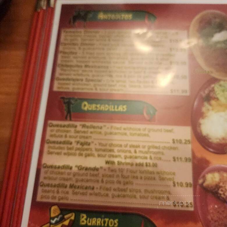 El Charro Mexican Grill - Young Harris, GA menu_pic