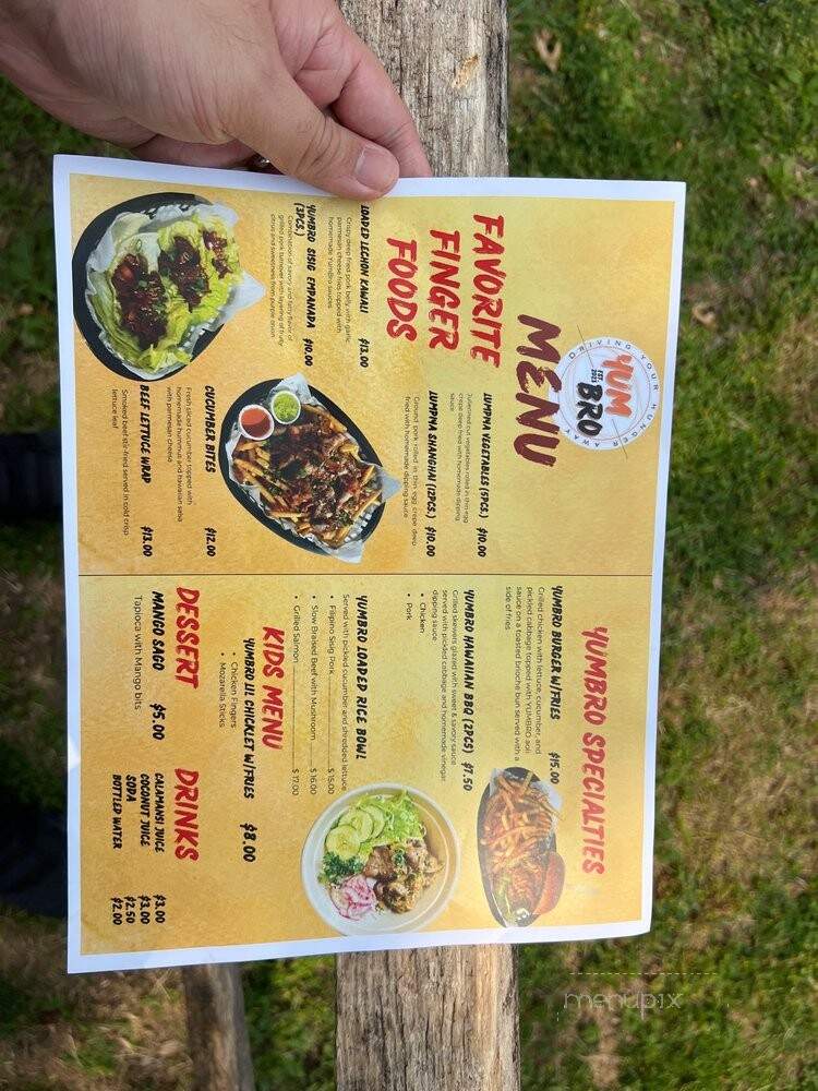 Yum Bro - Mamaroneck, NY menu_pic