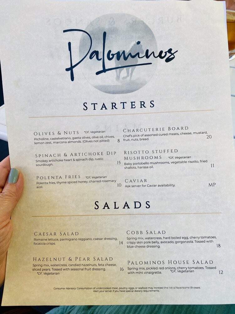 Palominos - Salem, OR menu_pic