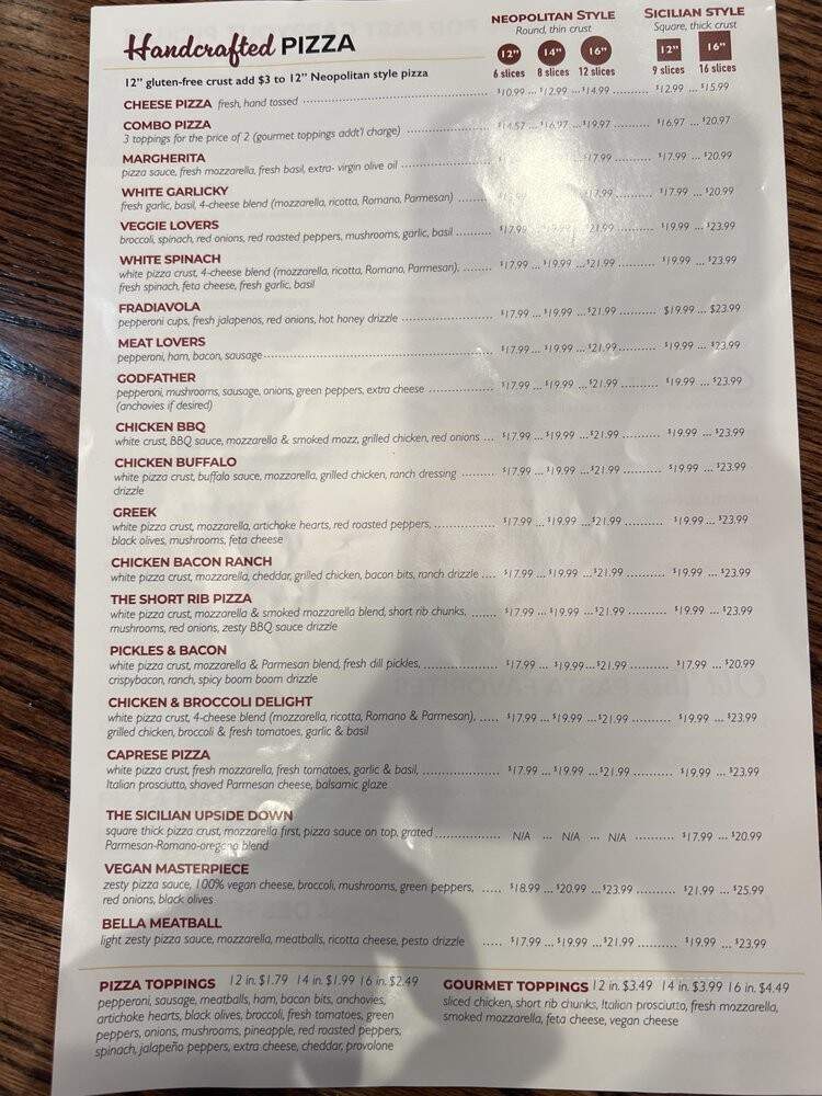 Bacco Pizzeria - Abingdon, MD menu_pic