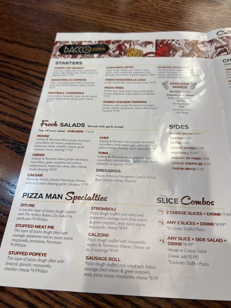 Bacco Pizzeria - Abingdon, MD menu_pic