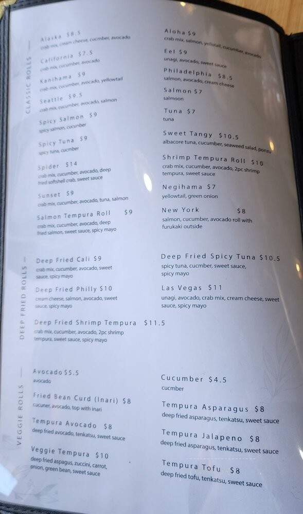 Arigato Sushi - Seattle, WA menu_pic