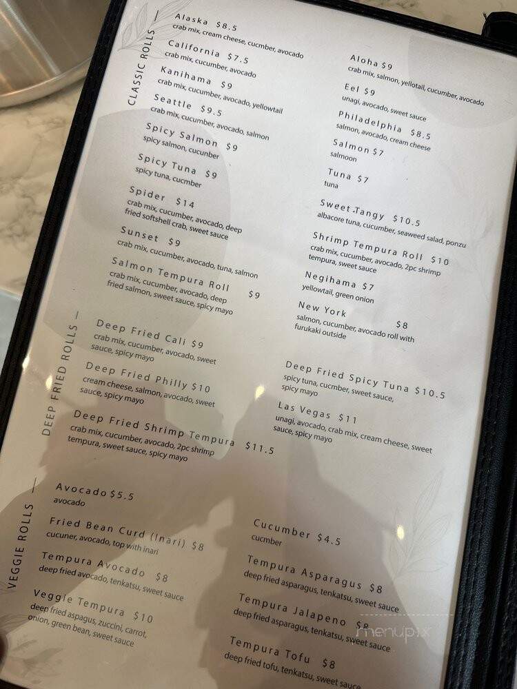 Arigato Sushi - Seattle, WA menu_pic