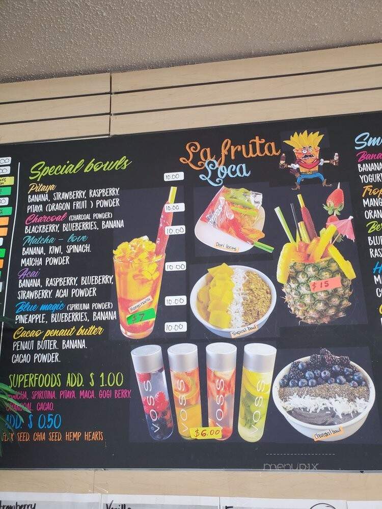 La Fruta Loca - Central Falls, RI menu_pic