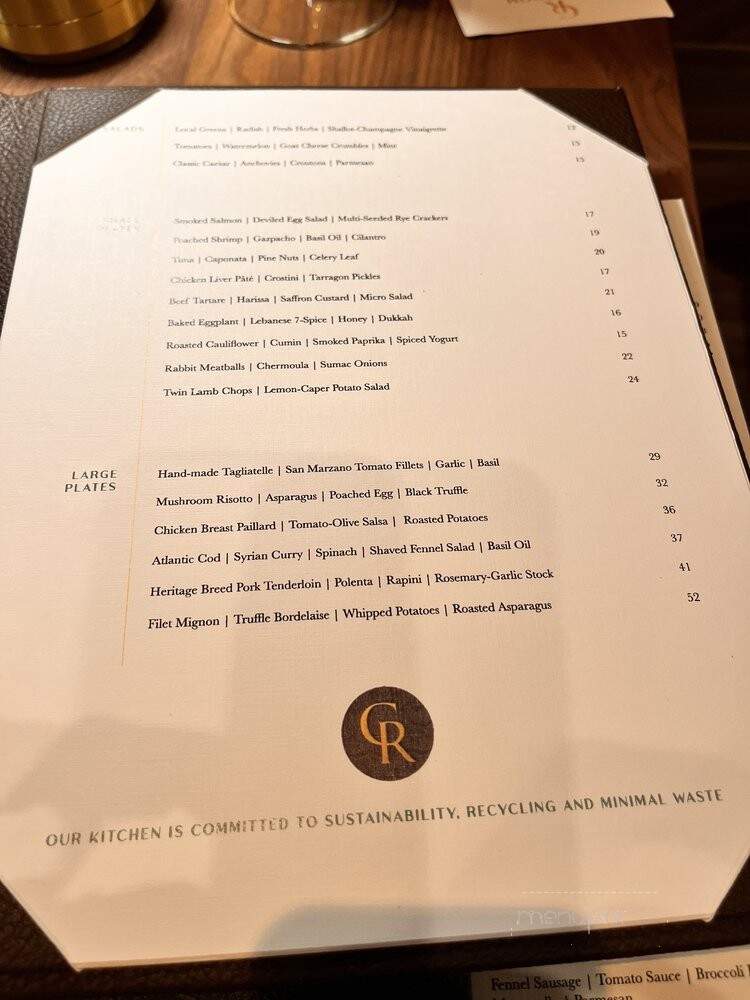 Coat Room - Saratoga Springs, NY menu_pic