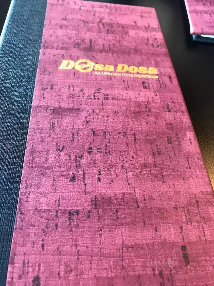 Dosa Dosa - Brampton, ON menu_pic