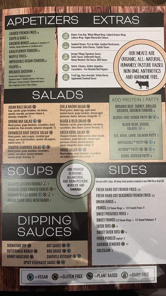 Burger Village - Raleigh, NC menu_pic