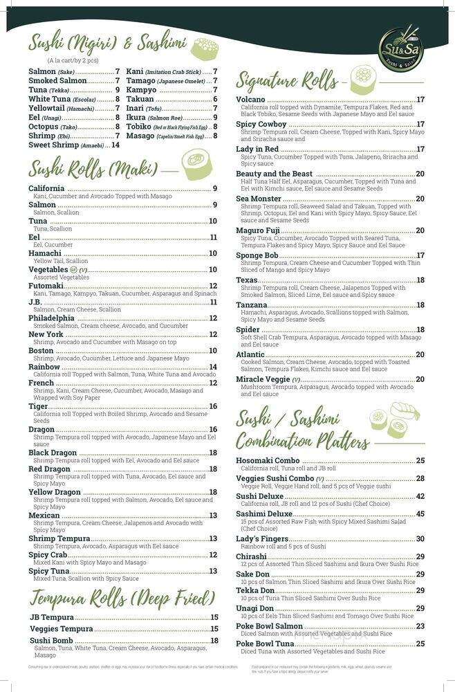 Su & Sa Sushi and Salad - New London, CT